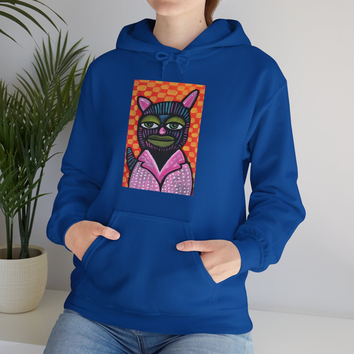 Cool Cat Unisex Heavy Blend™ Hooded Sweatshirt
