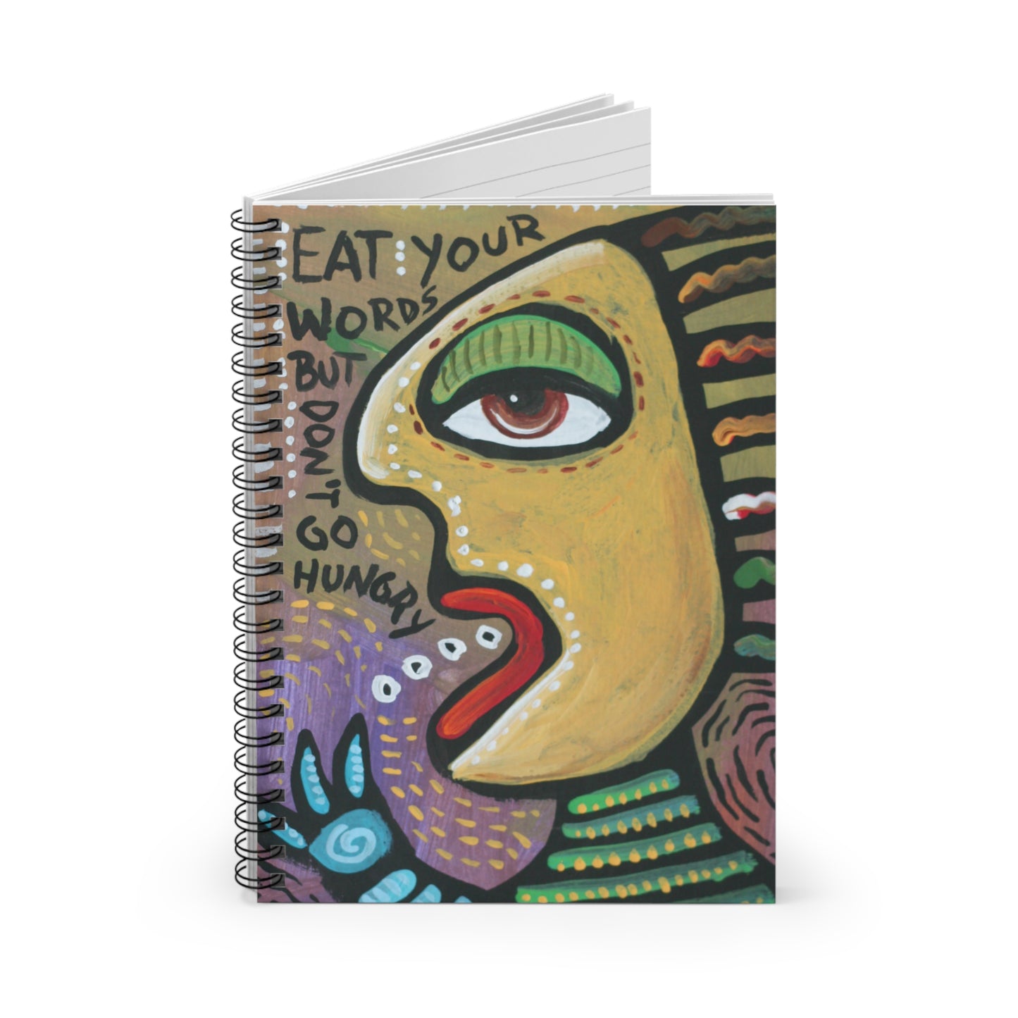 Eat Your Words Spiral Notebook - Ruled Line