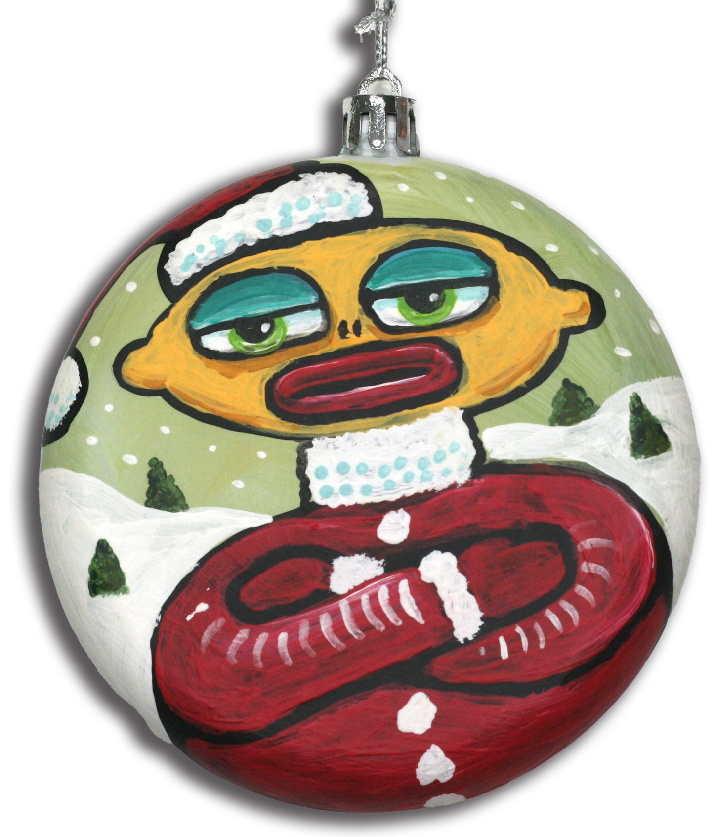 Wassailing Christmas ornament