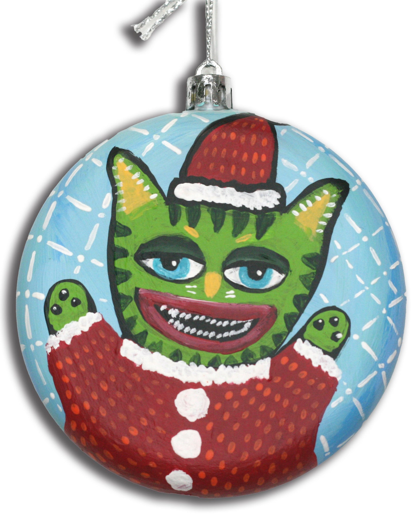 Scaredy Cat Christmas ornament