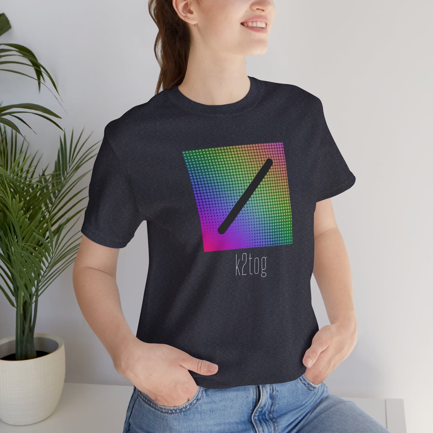 k2tog and ssk Knitting Symbols tshirt