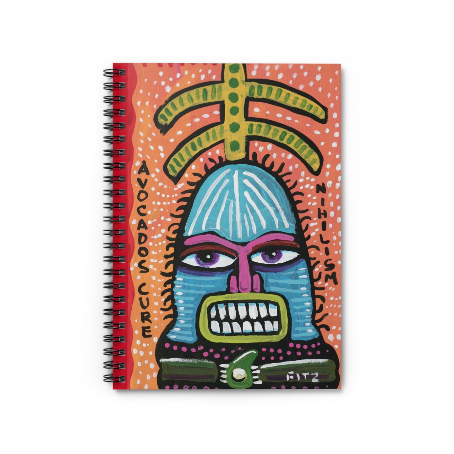 Avocados Cure Nihilism Spiral Notebook - Ruled Line