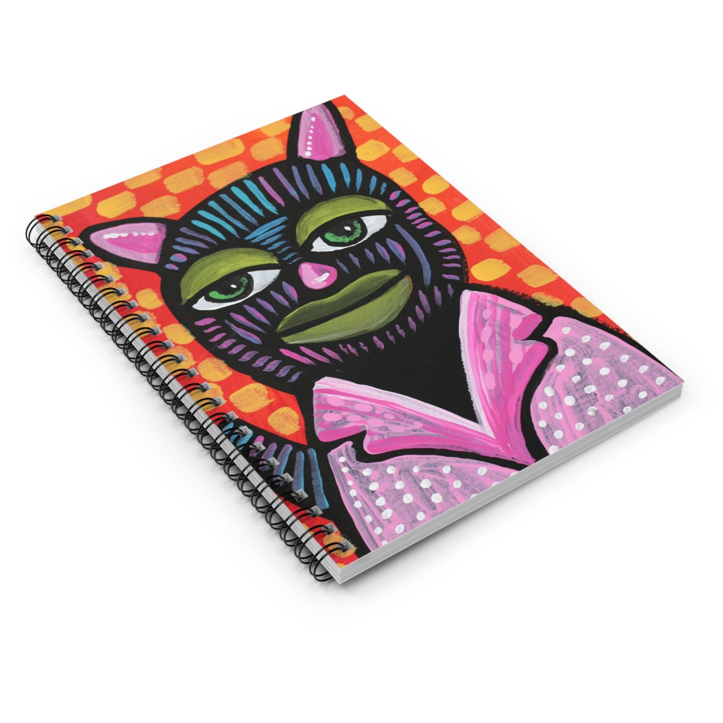 Cool Cat Spiral Notebook - Ruled Line