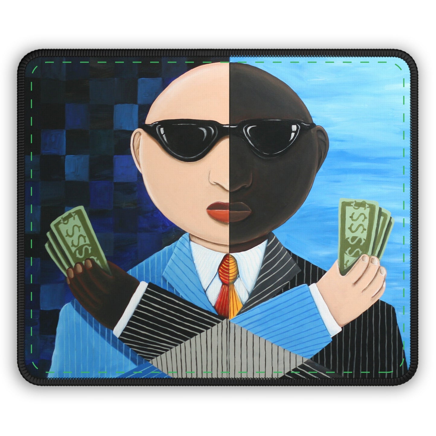 Blind Bald Men Mouse Pad