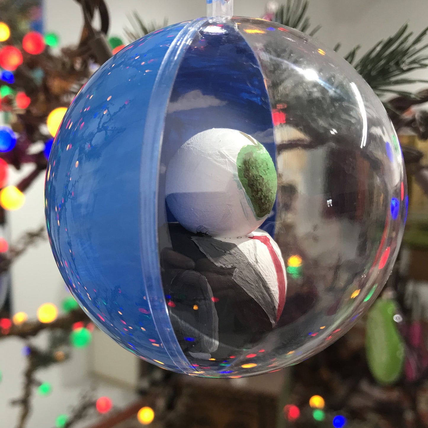 Son of Snowman globe Christmas ornament